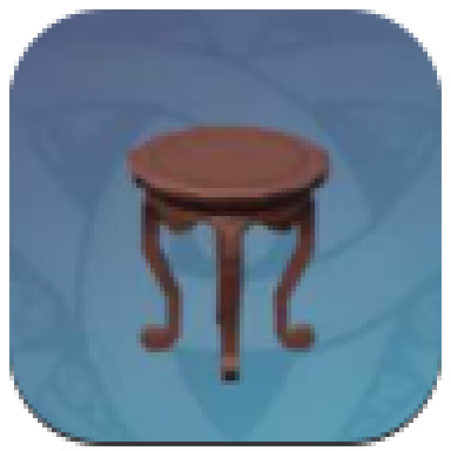 Genshin Impact - Red Pine Wood Round Stool Image