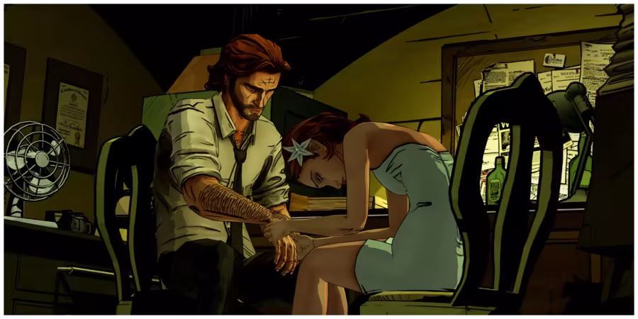 The Wolf Among Us - Bigby Wolf In An Office