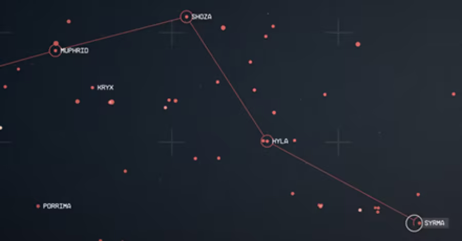 Starfield - Syrma Star Map Overview