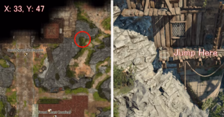 Baldurs Gate 3 - Wyrms Crossing Bridge Jump