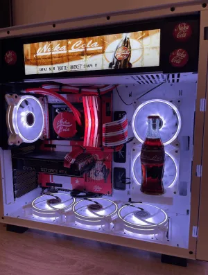 A player made his own Fallout Nuka-Cola themed PC