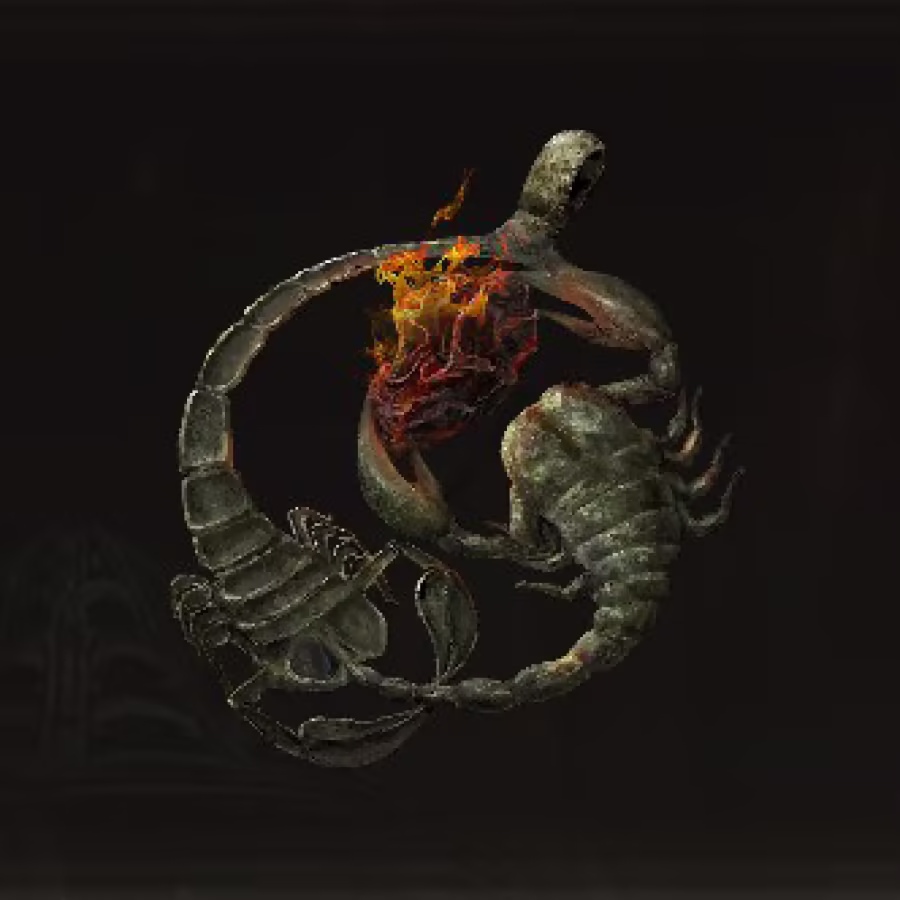 Fire Scorpion Charm Image