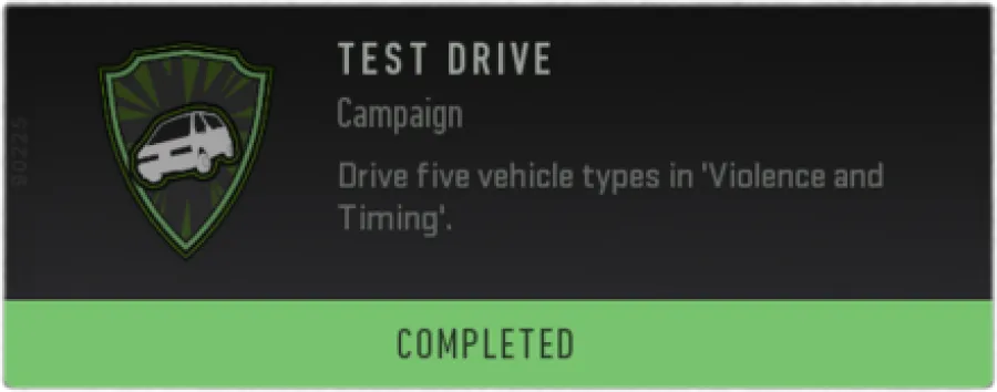 Test Drive Achievement