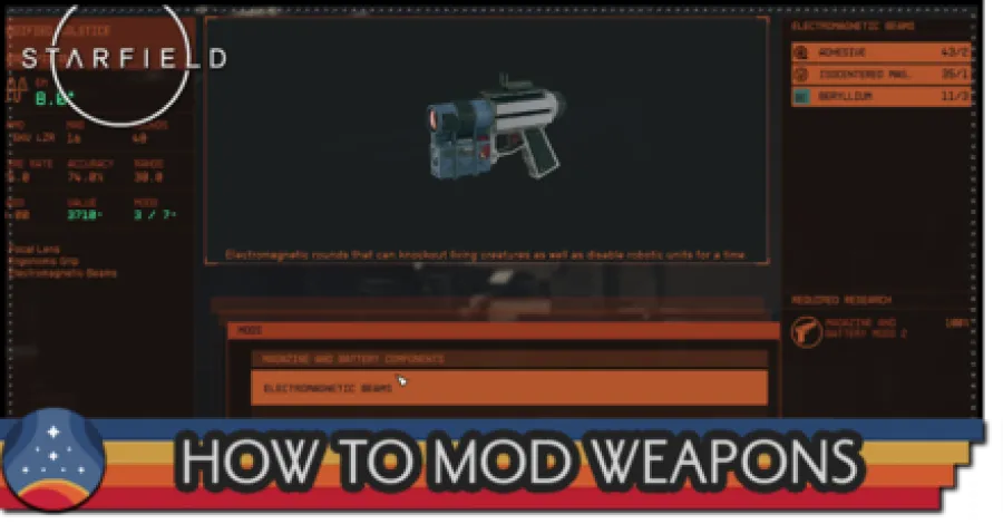 Starfield - How to Modify Weapons