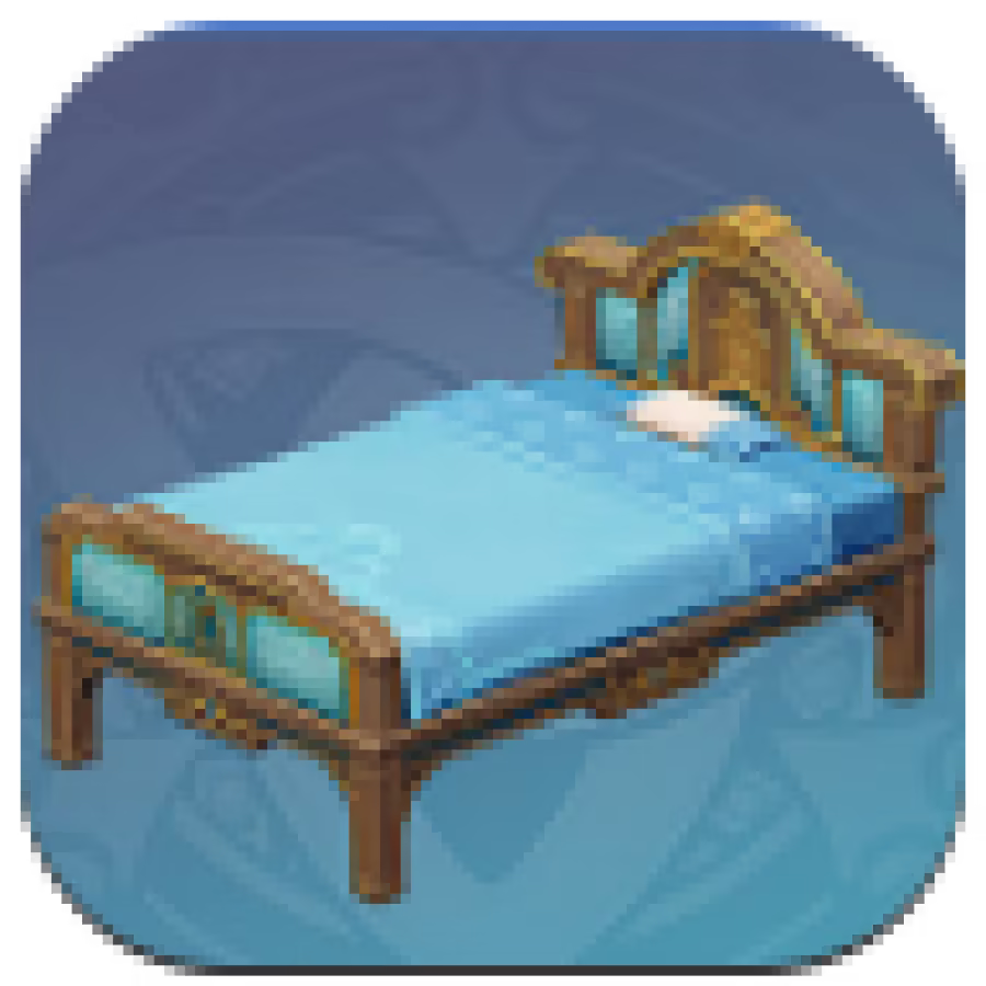 Genshin Impact - Linden Wood "Sweet Slumber" Bed Image