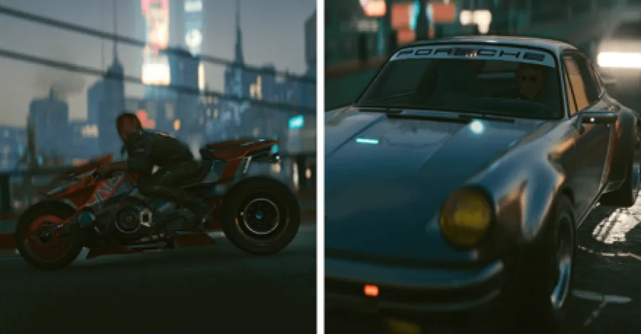 Cyberpunk 2077 Phantom Liberty - Third Person on Motorcycles and Cars