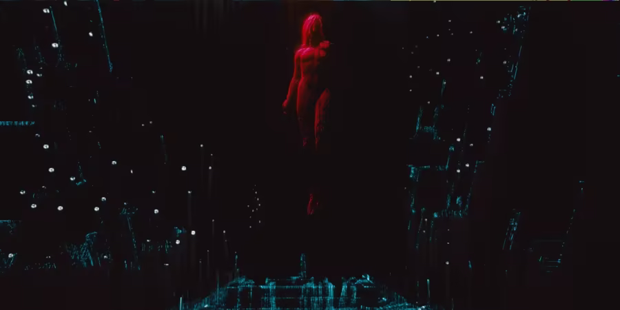 Alt Cunningham in cyberspace in Cyberpunk 2077