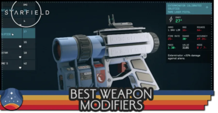 Starfield - Best Weapon Modifiers