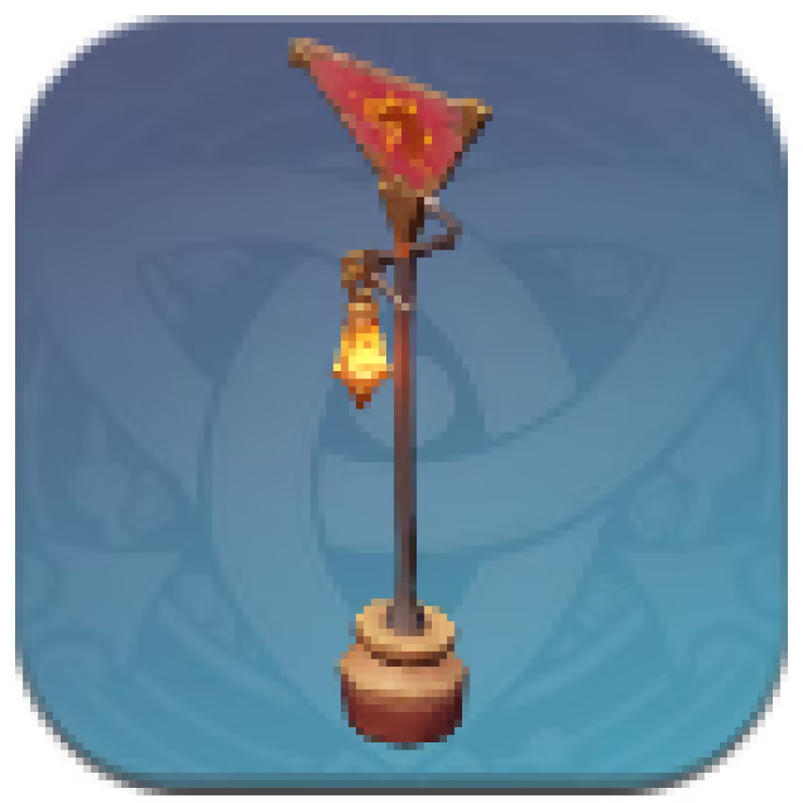 Genshin Impact - Flammabomb Wood "Dancer" Street Lamp Image