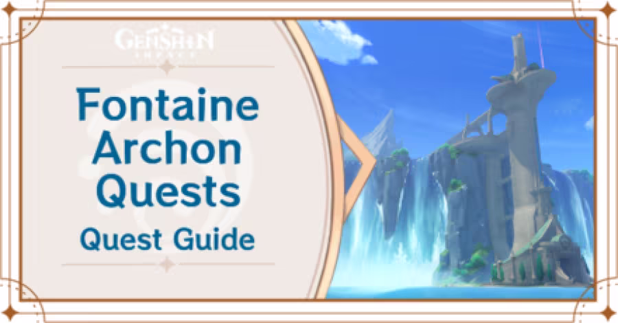 Genshin Impact - Fontaine Archon Quests Banner