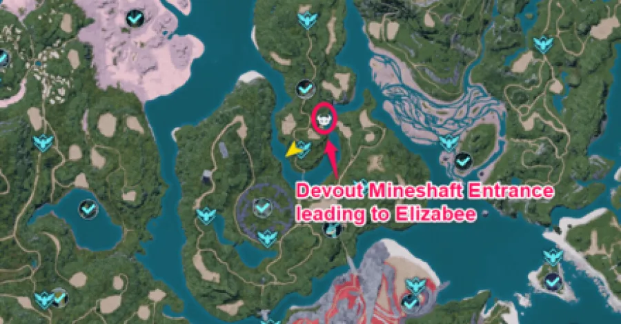 Palworld - Elizabee Map Location