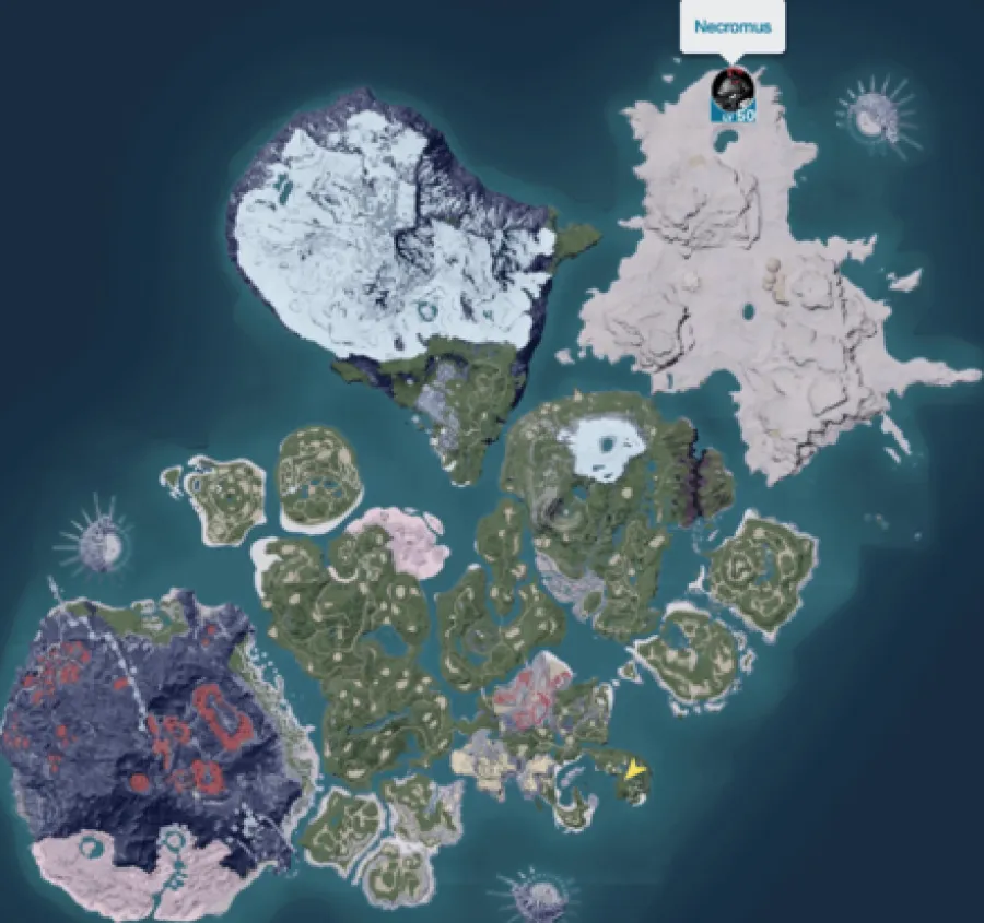 Palworld Necromus Map Location