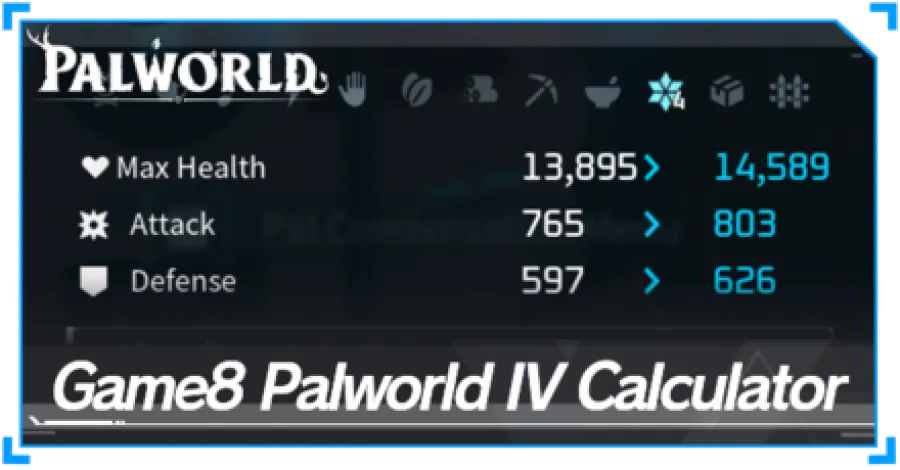 Palworld - Game8 Palworld Stat IV Calculator