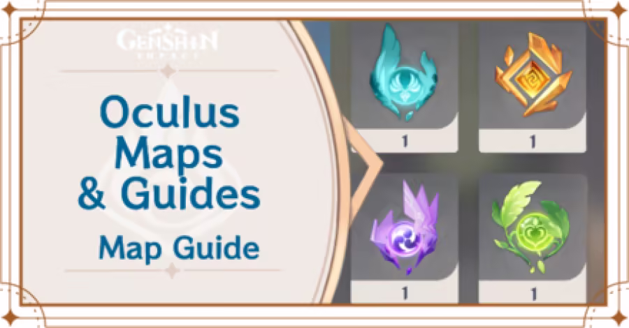 Genshin Impact - Oculus Maps and Guides