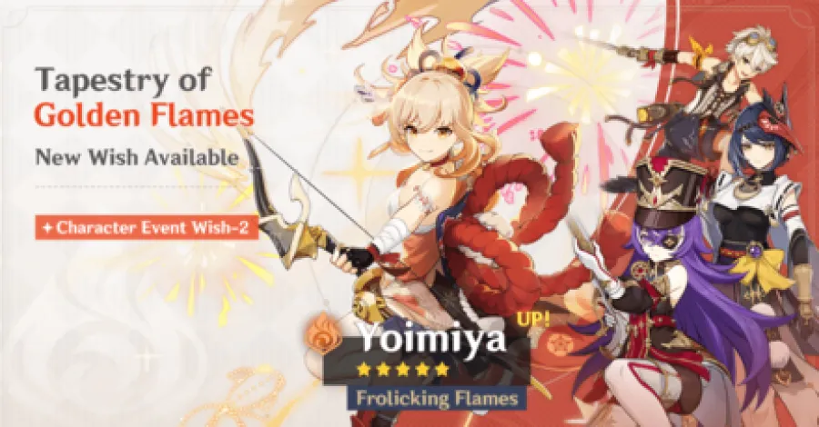 Genshin Impact - Tapestry of Golden Flames Gacha and Wish Guide