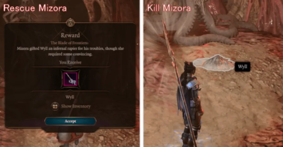 Baldurs Gate 3 - Consequences of Killing or Rescuing Mizora