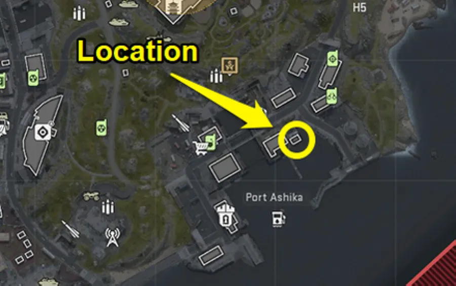 Warzone 2.0 - Main Harbor Control Key Map
