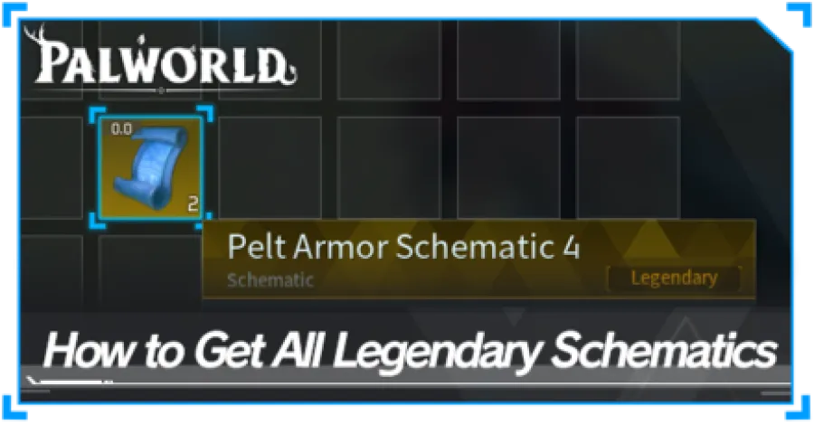 Palworld - How to Get All Legendary Weapons and Armor Schematics