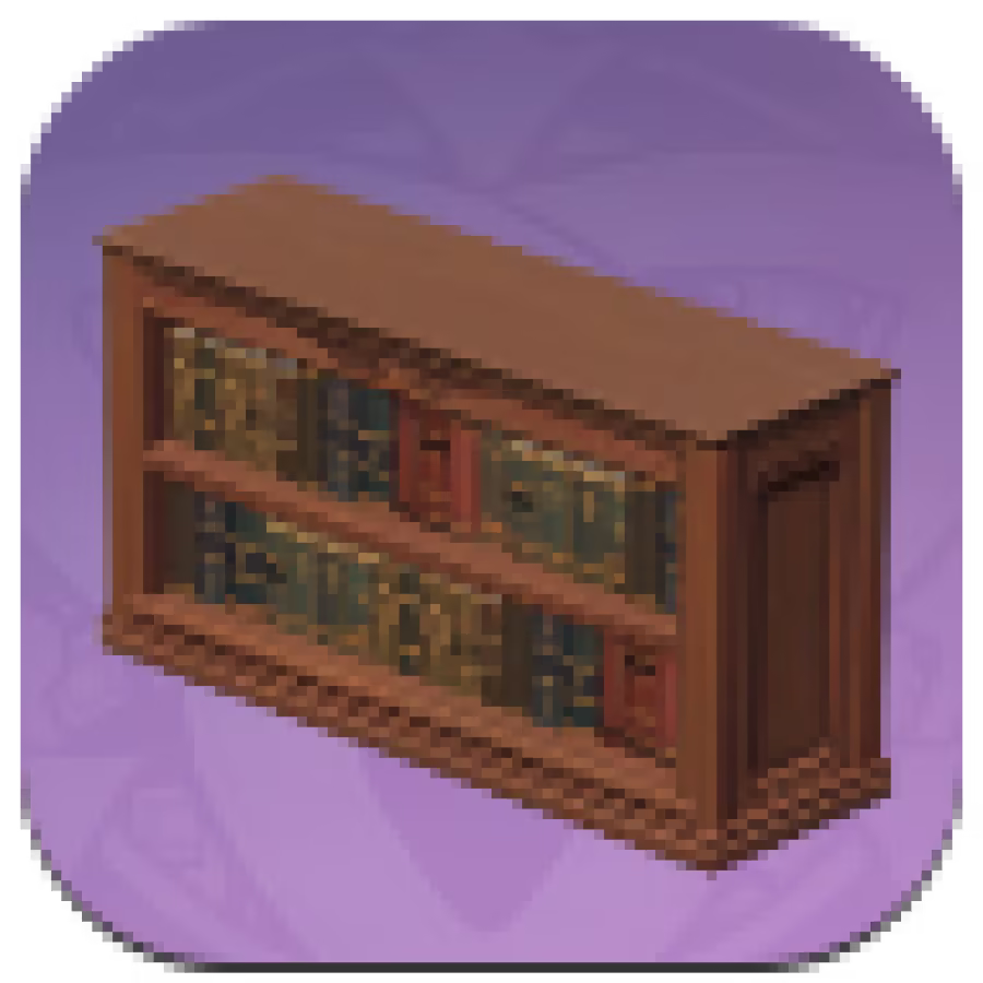 Genshin Impact - Two-Tier Library Bookshelf Image