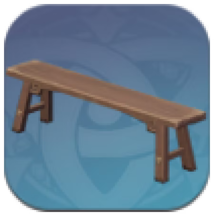 Genshin Impact - Teahouse Bench: Simple Seating Image