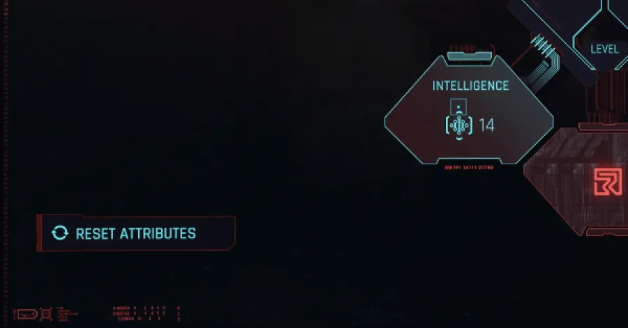 Cyberpunk 2077 Phantom Liberty - Reset Attributes button