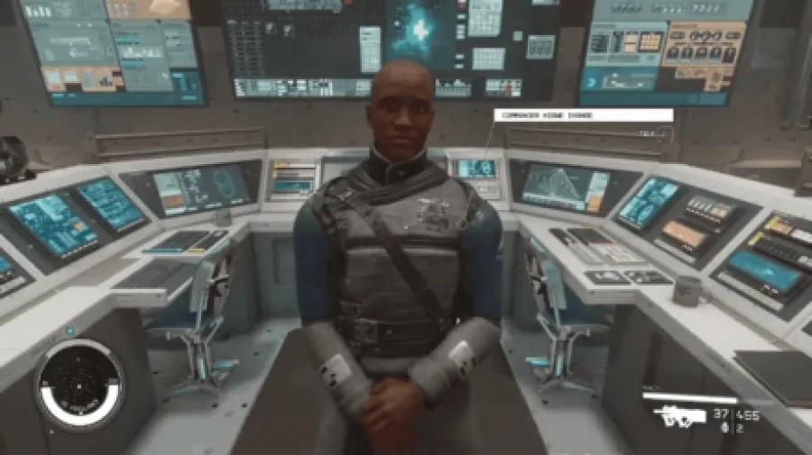 Starfield - Deep Cover Speak to Commander Ikande in the Operations Center