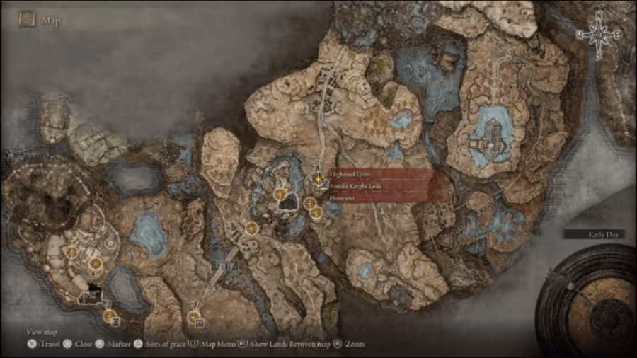 Hornsent and Leda location