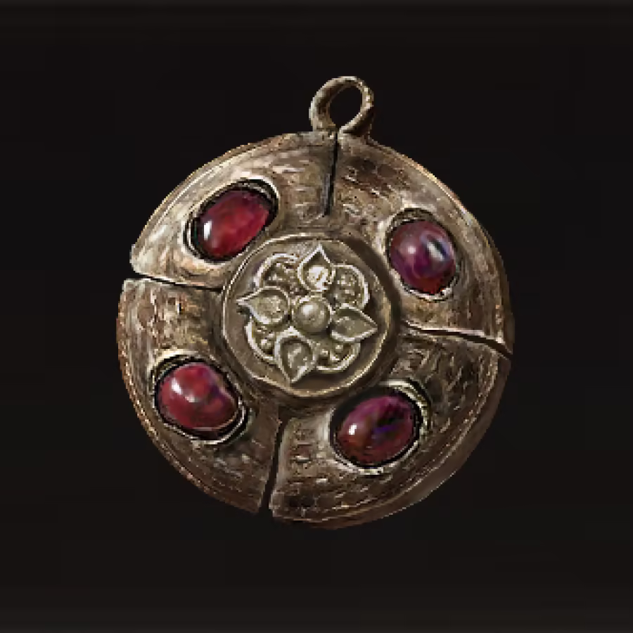 Crimson Amber Medallion